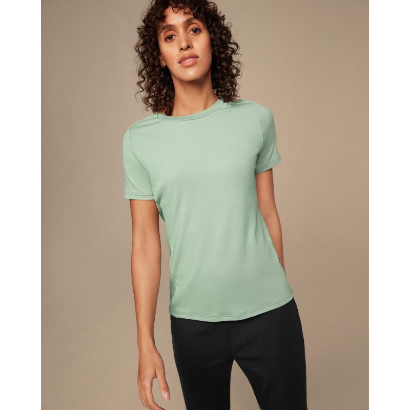 On Running Focus-T Women's T-Shirt Moss Mint | ESNAY-5329