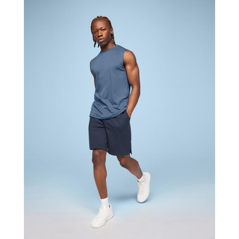 On Running Focus Men's Tank Top Stellar Blue | UXZSY-4183