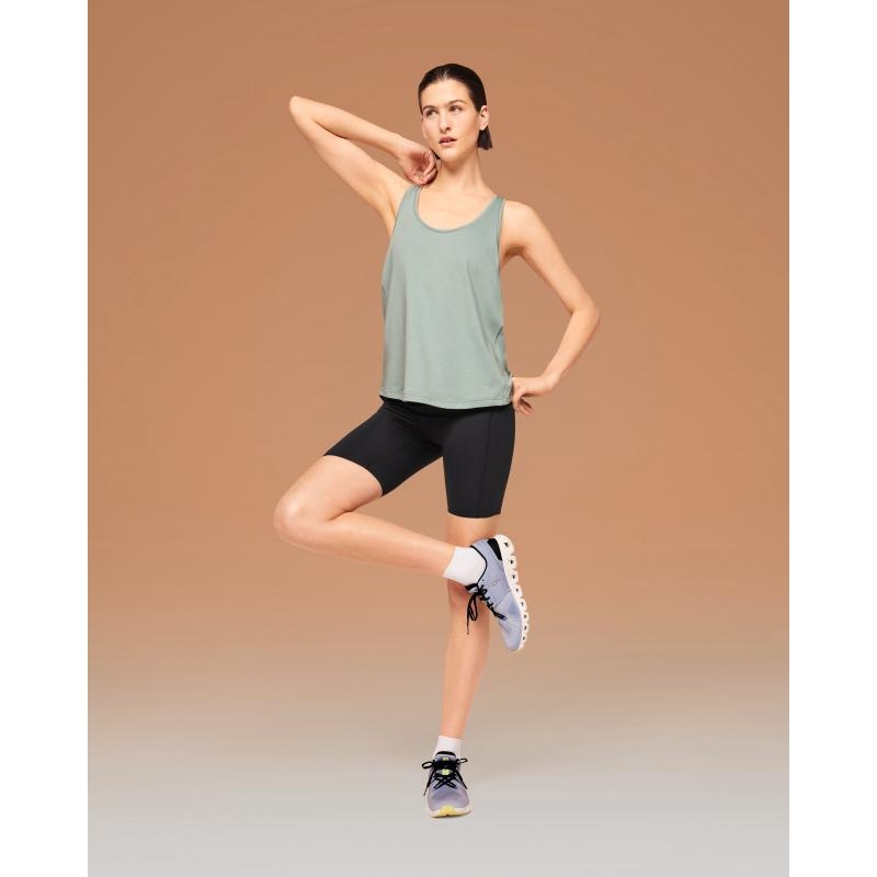 On Running Focus Women's Tank Top Moss Mint | VJUZI-7261