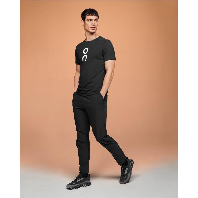 On Running Graphic-T Men's T-Shirt Black | GAFHT-9153