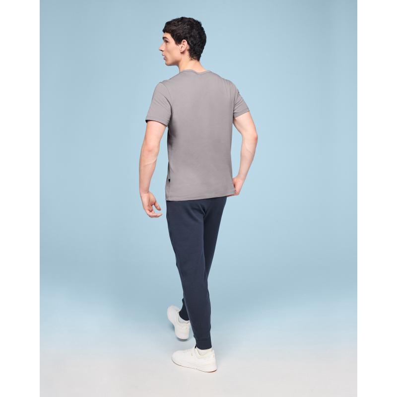 On Running Graphic-T Men's T-Shirt Zinc Grey | IUYRK-4186