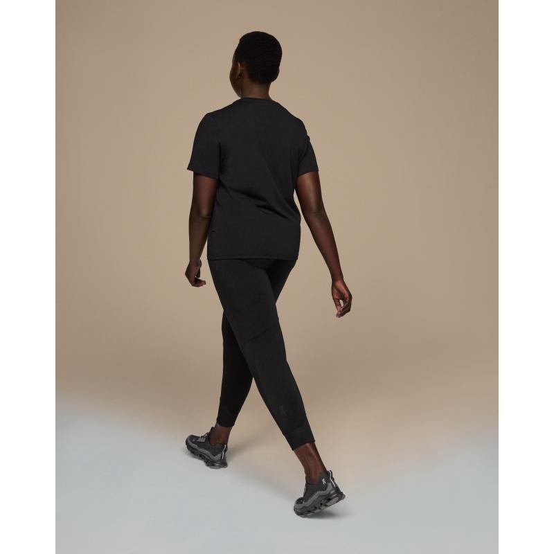 On Running Graphic-T Women's T-Shirt Black | FDUOR-9456