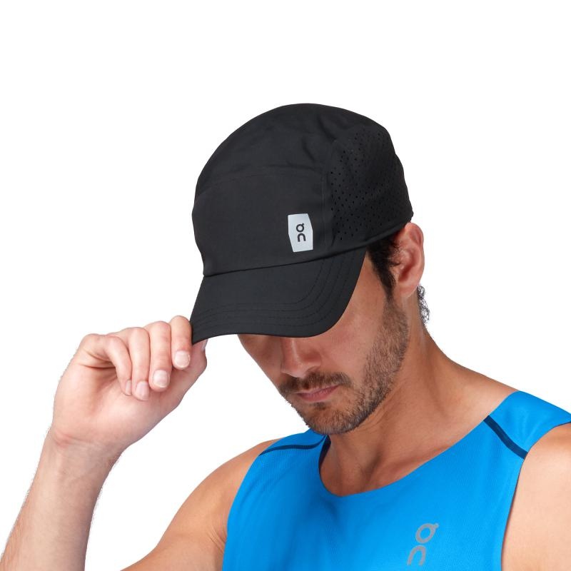 On Running Lightweight Men\'s Cap Black | XASUM-5418