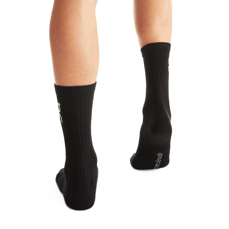 On Running Logo 3-Pack Men's Sock Black | OGVWM-7302