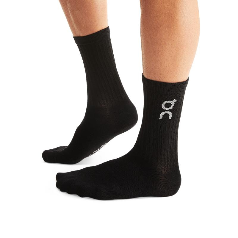 On Running Logo 3-Pack Men's Sock Black | OGVWM-7302