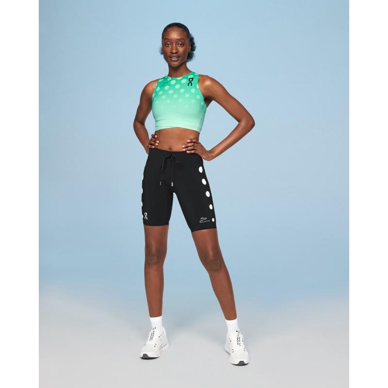 On Running Marathon Tight Distance Women's Short Black | KZDMH-3750