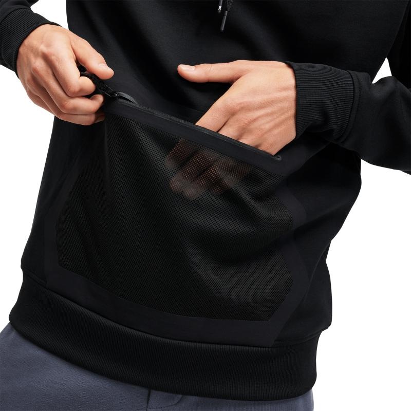 On Running Men's Hoodie Black | CZJHI-7690