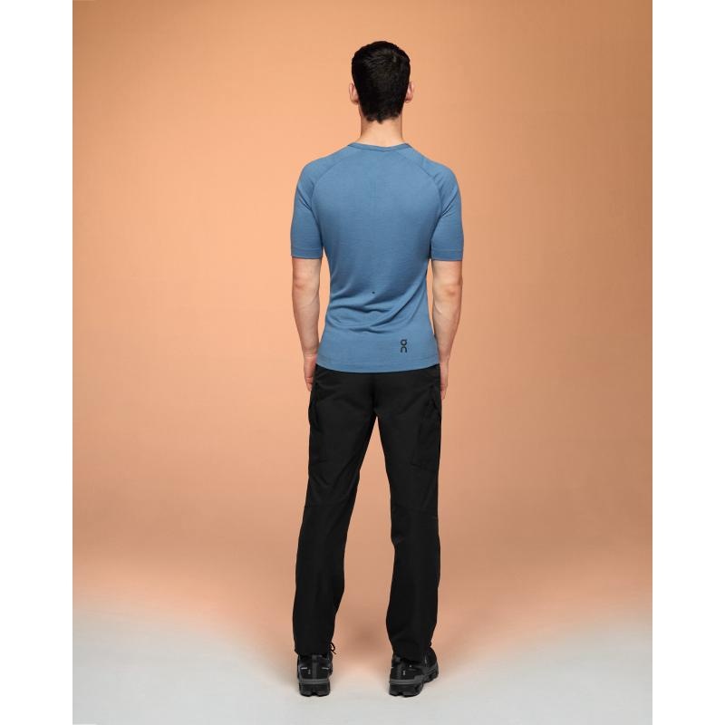 On Running Merino-T Men's T-Shirt Stellar Blue | YJQRH-7369