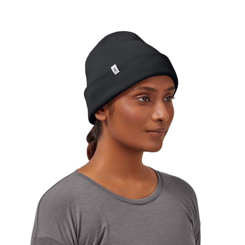 On Running Merino Men's Beanie Black | RUJLG-2874