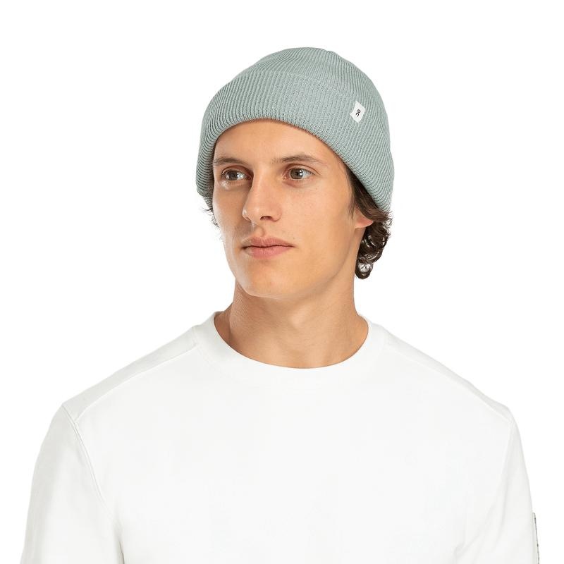 On Running Merino Men's Beanie Moss Mint | LZAMS-5039