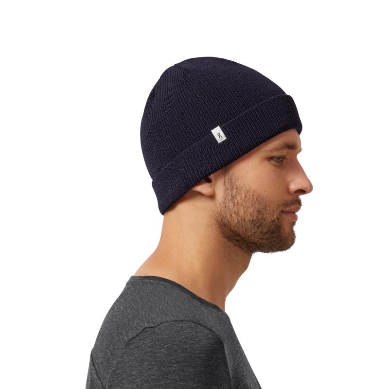 On Running Merino Men's Beanie Navy | YOFDG-3672