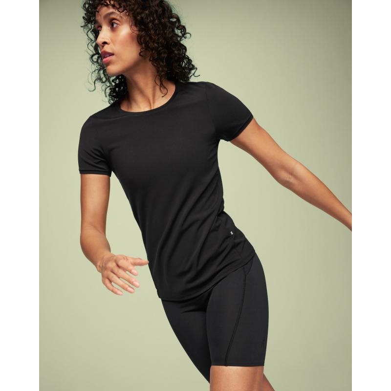 On Running Movement-T Women's T-Shirt Black | JKNXC-2103