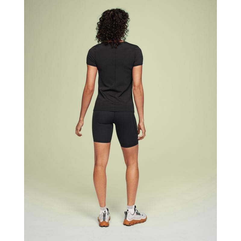 On Running Movement-T Women's T-Shirt Black | JKNXC-2103