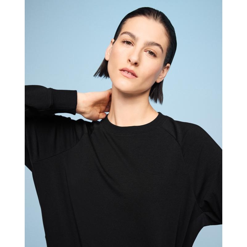 On Running Movement Crew Women's Sweater Black | FZDCV-8174