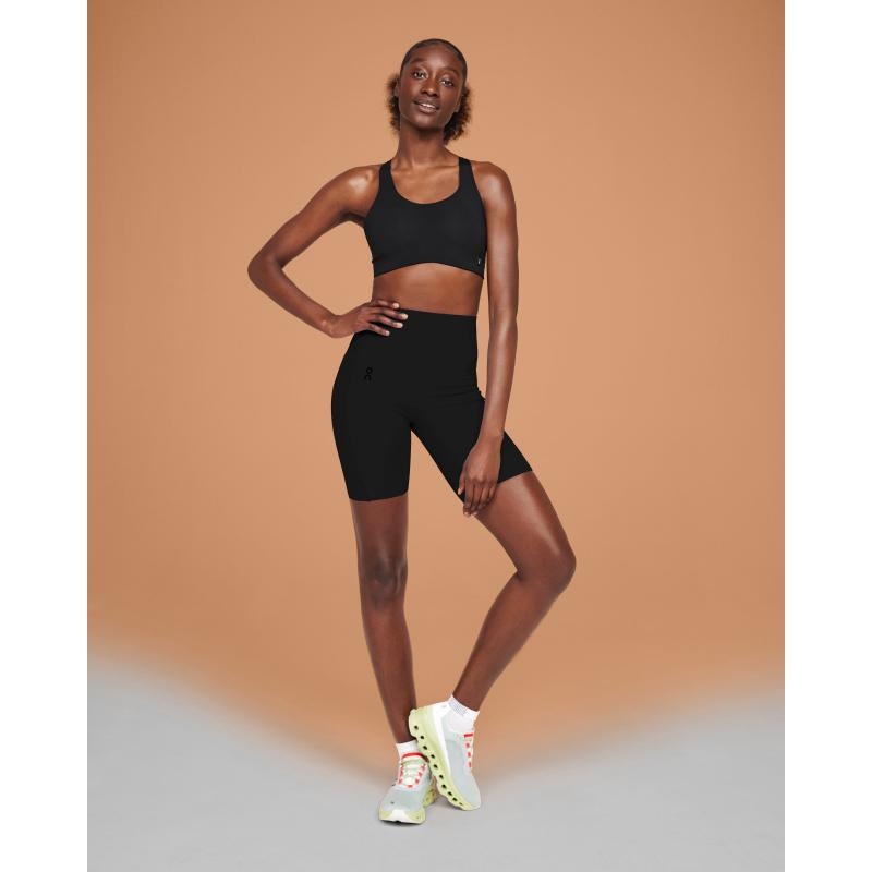 On Running Movement Tights Women's Short Black | SQYUO-5287