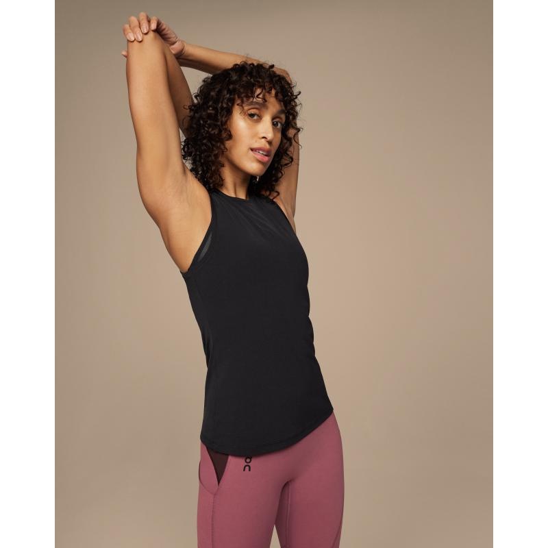 On Running Movement Women's Tank Top Black | DGOBN-7532