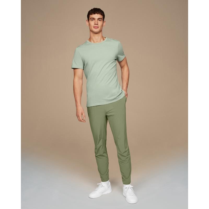 On Running On-T Men's T-Shirt Moss Mint | VYDTP-5683