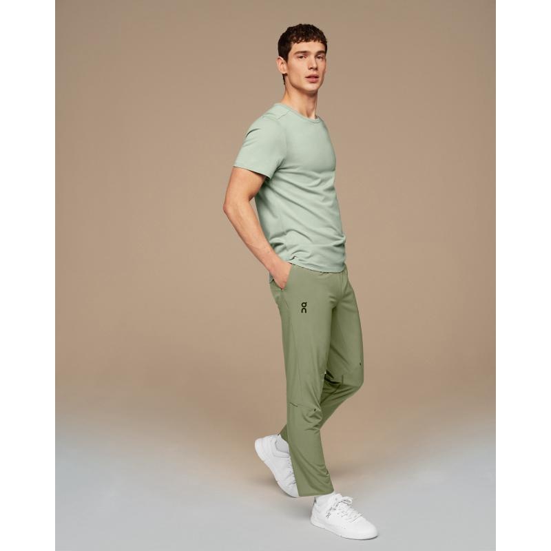 On Running On-T Men's T-Shirt Moss Mint | VYDTP-5683