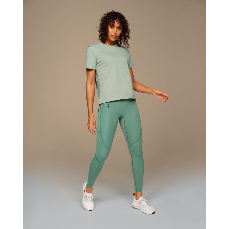 On Running On-T Women's T-Shirt Moss Mint | WXKLS-1870