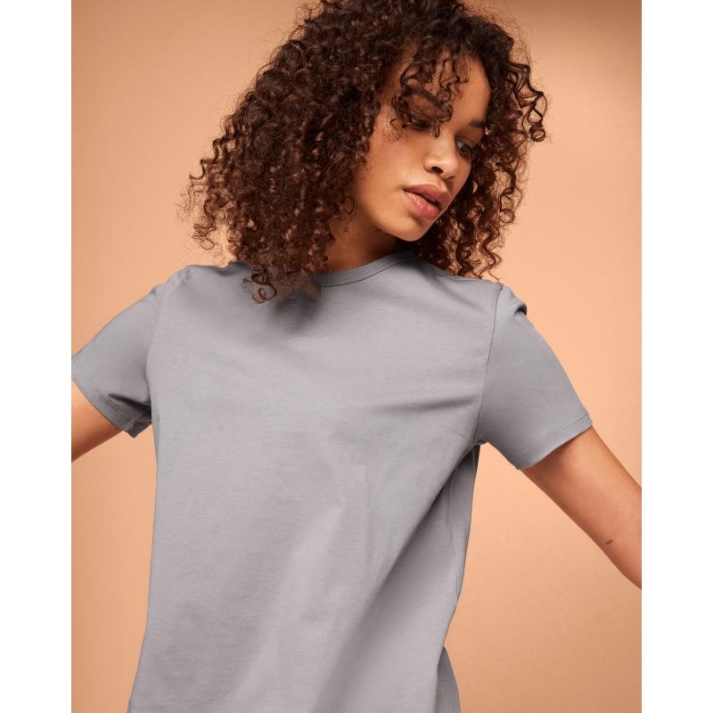 On Running On-T Women's T-Shirt Zinc Grey | EUBSL-0456