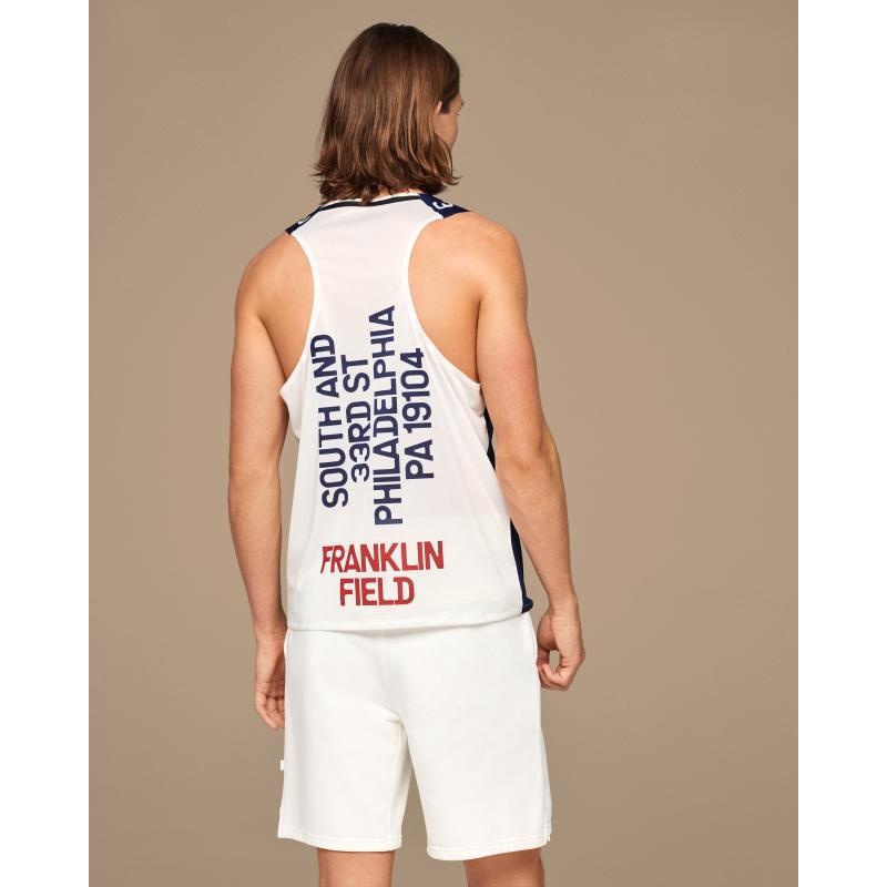 On Running Penn Relays Singlet Men's Tank Top Indigo Blue | DTNLR-0957