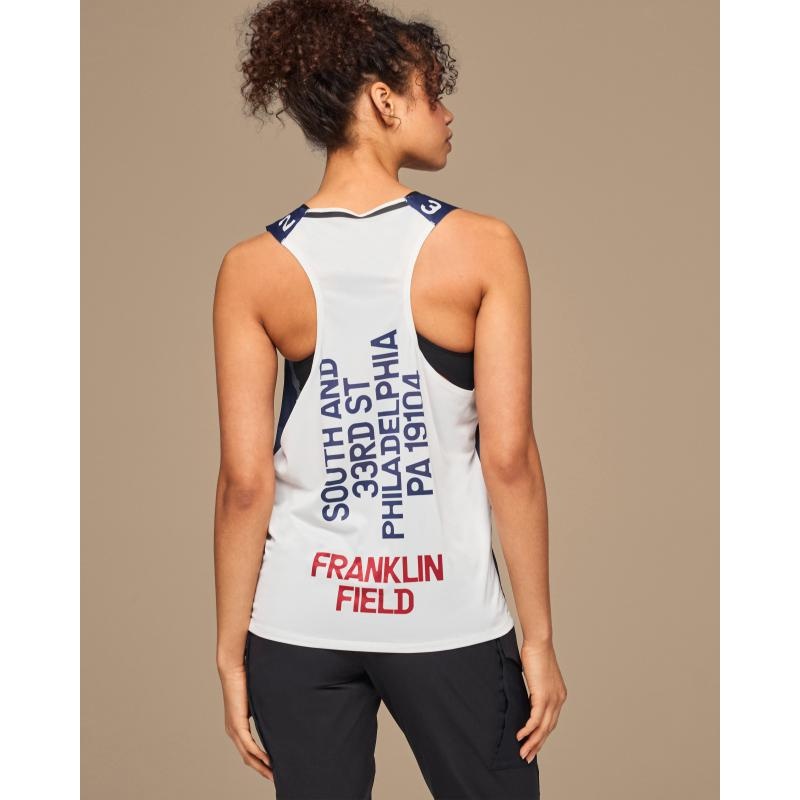 On Running Penn Relays Singlet Men's Tank Top Indigo Blue | DTNLR-0957