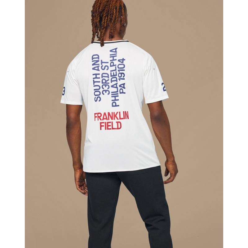 On Running Penn Relays T Men's T-Shirt White | ZEWVR-6973