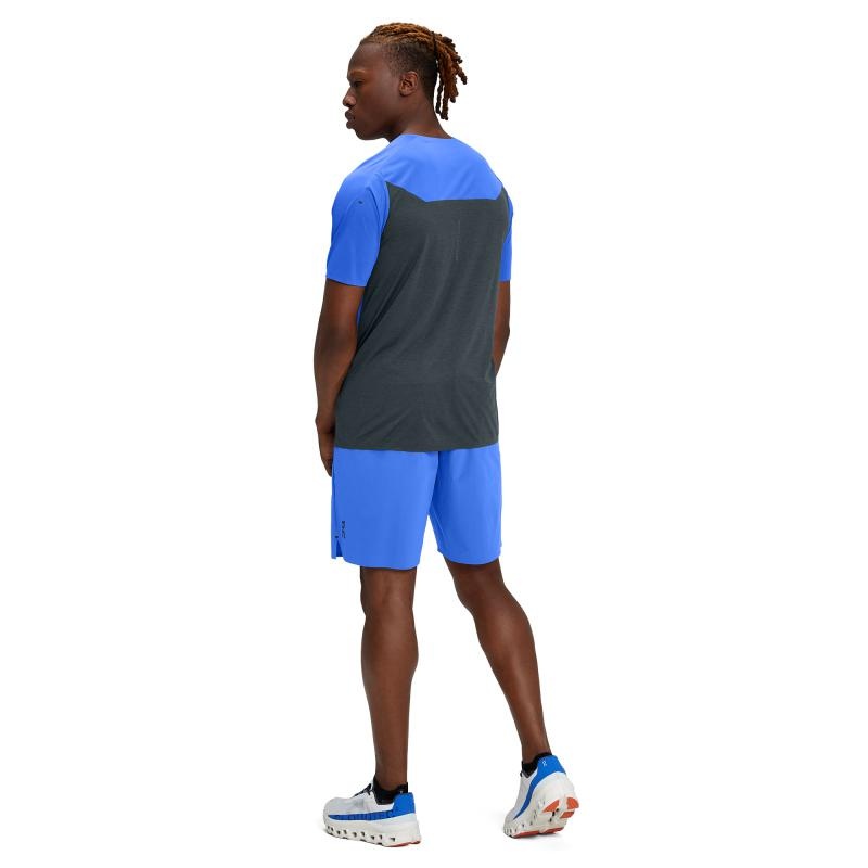 On Running Performance-T Men's T-Shirt Cobalt | Black | DCZKF-8253