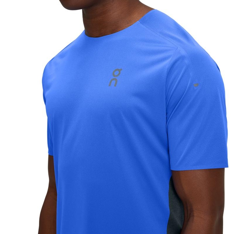 On Running Performance-T Men's T-Shirt Cobalt | Black | DCZKF-8253