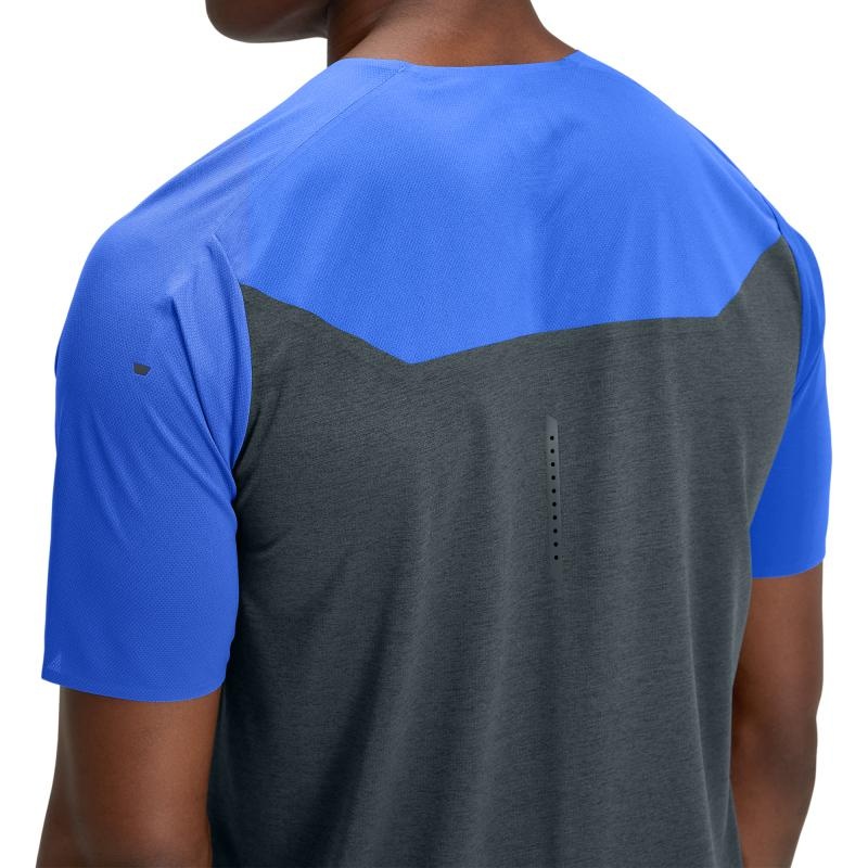 On Running Performance-T Men's T-Shirt Cobalt | Black | DCZKF-8253