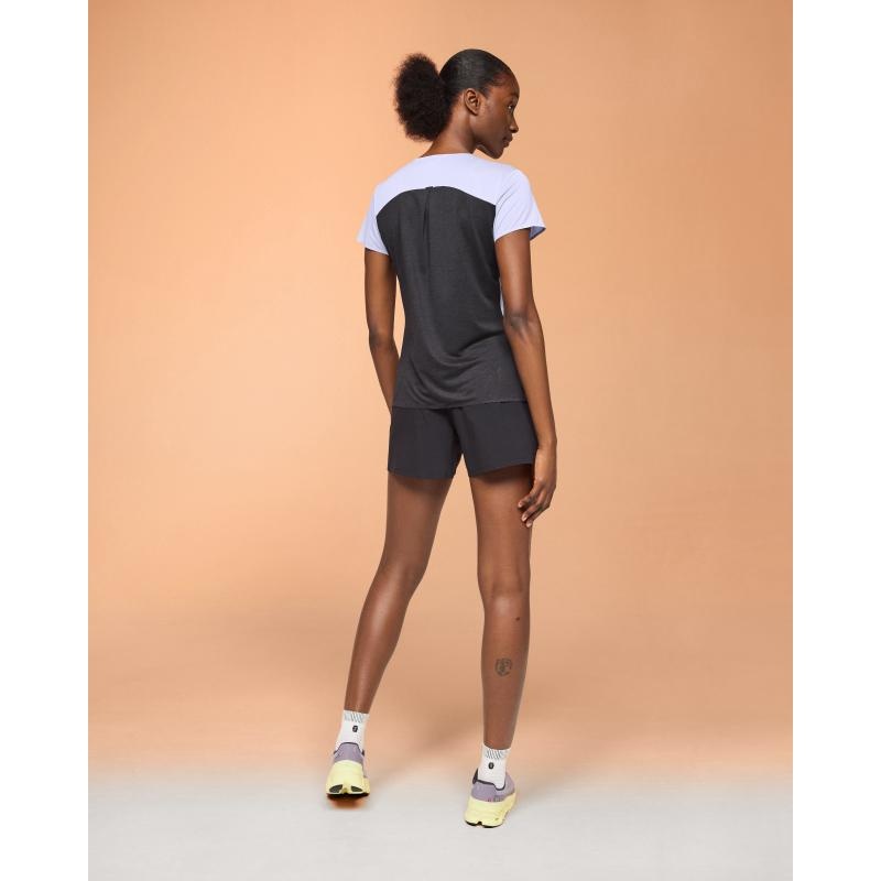 On Running Performance-T Women's T-Shirt Lavender | Black | RTFCU-9073