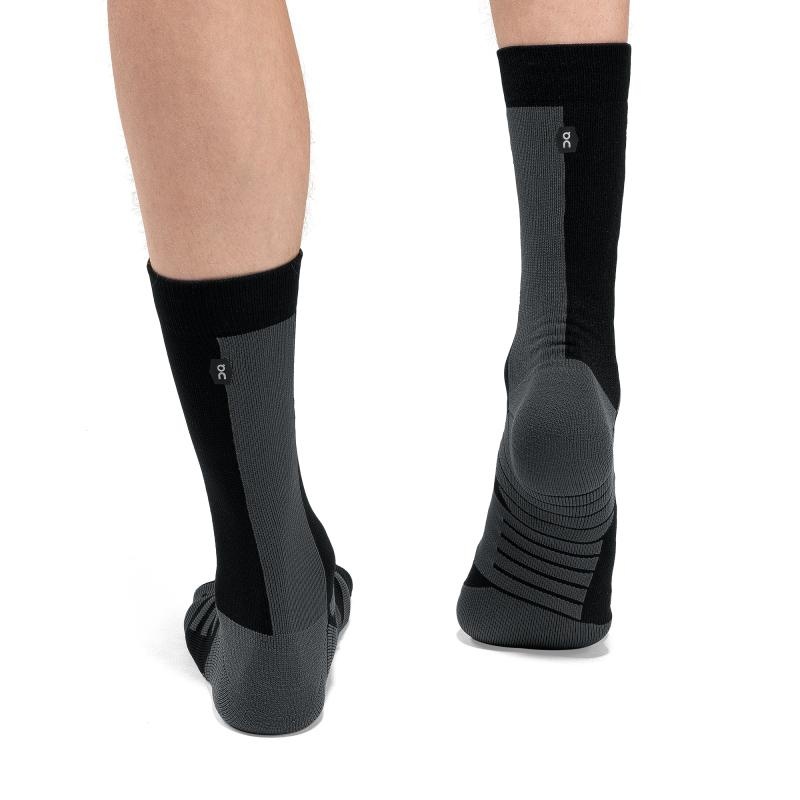 On Running Performance High Men's Sock Black | Shadow | JRQDE-6590