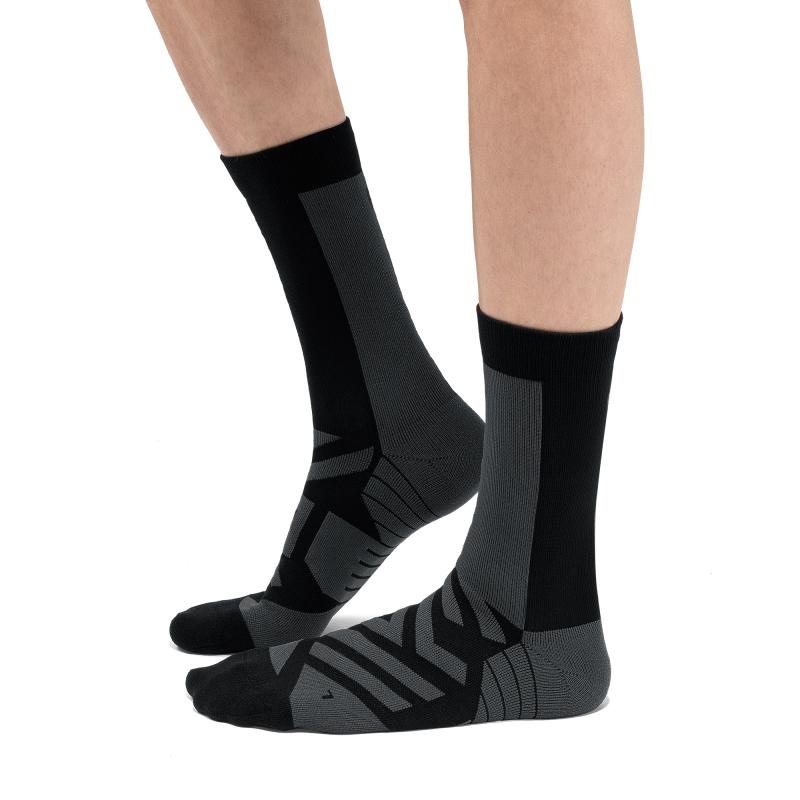 On Running Performance High Men\'s Sock Black | Shadow | JRQDE-6590