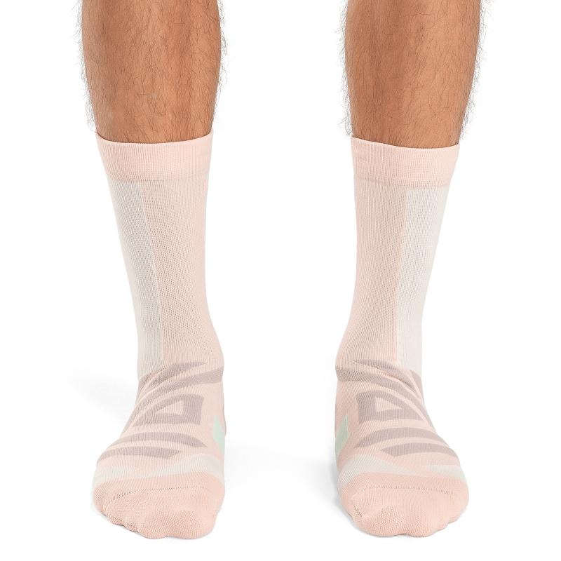 On Running Performance High Men's Sock Doe | Creek Pink | EOSGA-0723