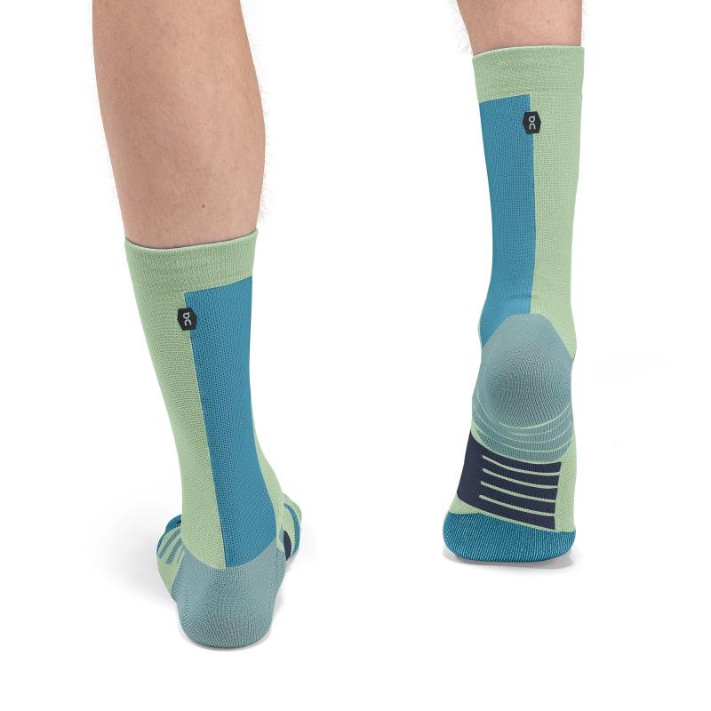 On Running Performance High Men's Sock Meadow | Niagara Green | FUCTZ-2460