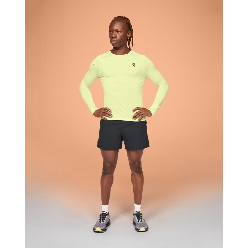 On Running Performance Long-T Men's Long-T-Shirt Hay Yellow | TIVNA-5461