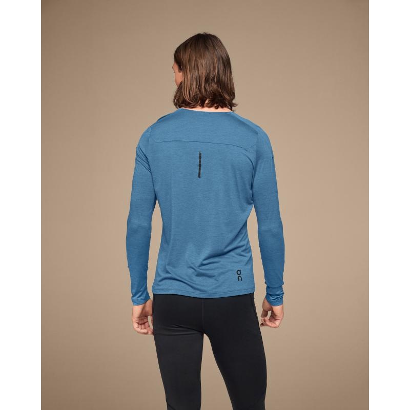 On Running Performance Long-T Men's Long-T-Shirt Stellar Blue | SJUMA-2970