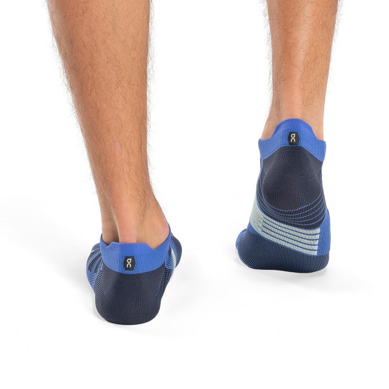 On Running Performance Low Men's Sock Cobalt | Denim Blue | YZUBF-7461