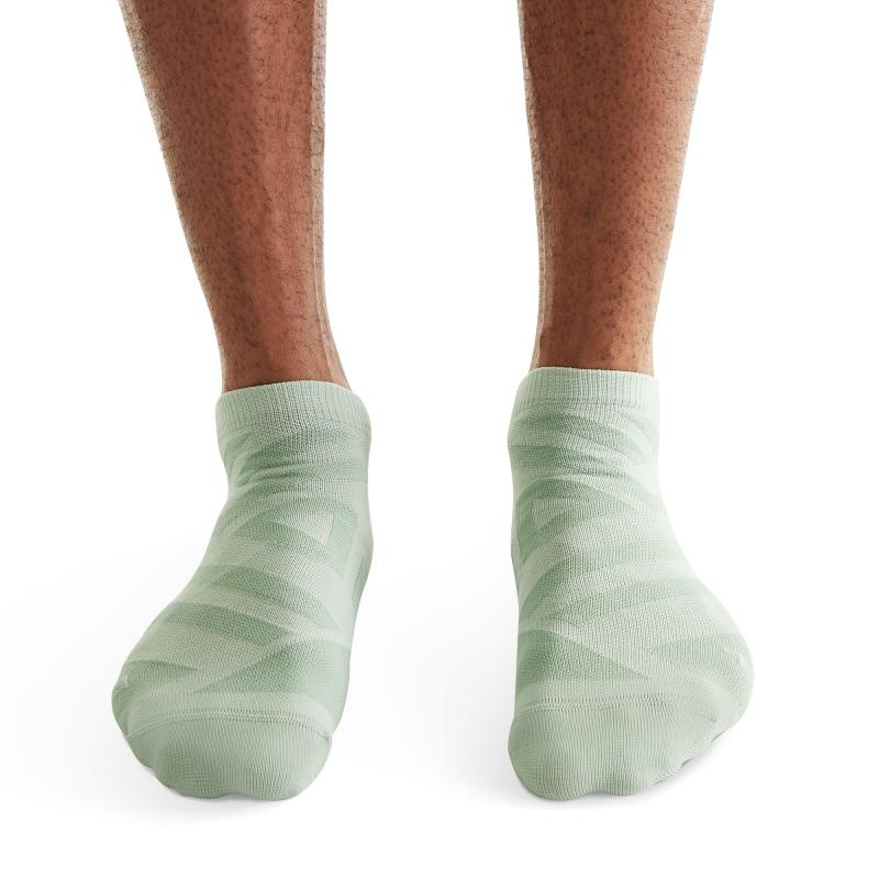 On Running Performance Low Men's Sock Moss | Algae Mint | LYKCO-8793