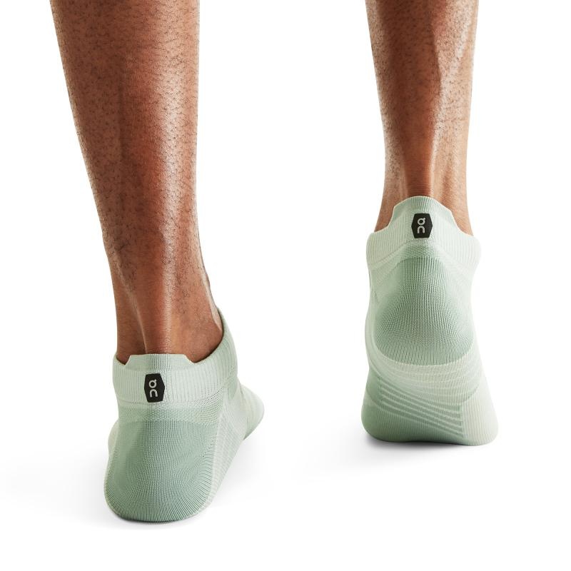 On Running Performance Low Men's Sock Moss | Algae Mint | LYKCO-8793