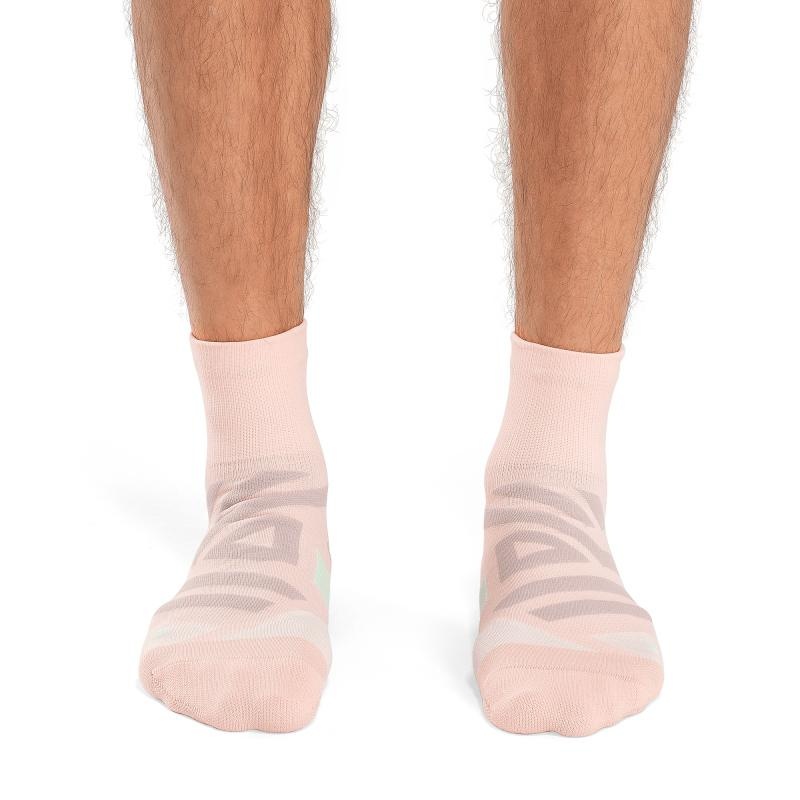 On Running Performance Mid Men's Sock Doe | Creek Pink | GVPJU-8460