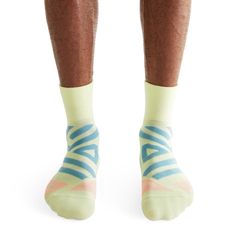 On Running Performance Mid Men's Sock Hay | Rose | NDAPJ-3769