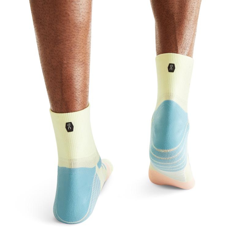 On Running Performance Mid Men's Sock Hay | Rose | NDAPJ-3769