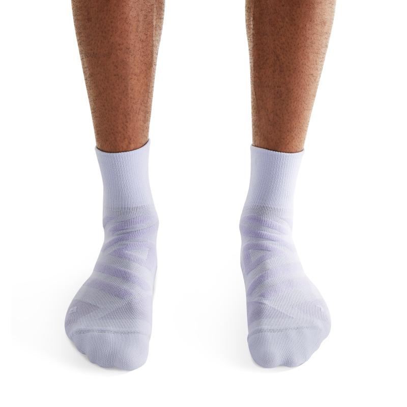 On Running Performance Mid Men's Sock Lavender | Anemone Purple | OYBTJ-8156