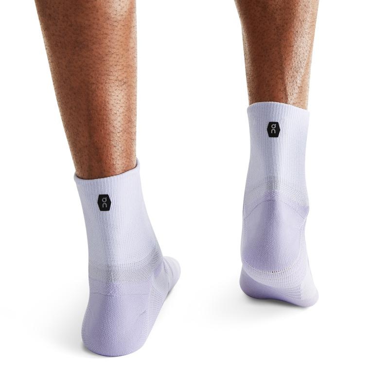 On Running Performance Mid Men's Sock Lavender | Anemone Purple | OYBTJ-8156