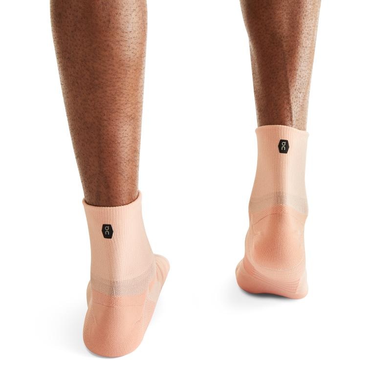 On Running Performance Mid Men's Sock Rose | Flamingo | ZKOVY-3078