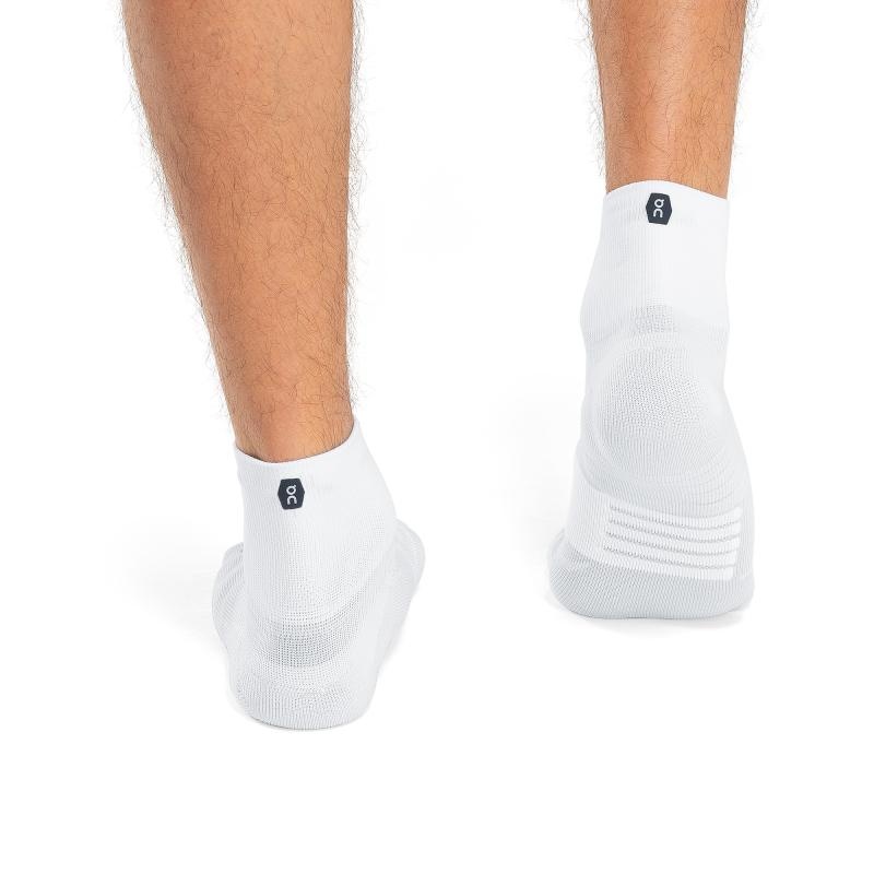 On Running Performance Mid Men's Sock White | Ivory | EVKBA-7426