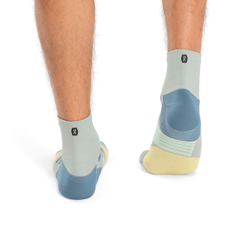 On Running Performance Mid Men's Sock Zest | Moss Blue | NUAOR-1403