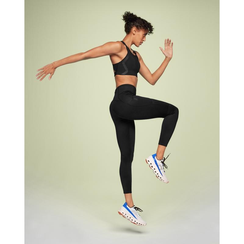 On Running Performance Tights 7/8 Women's Pant Black | CBUOG-0896