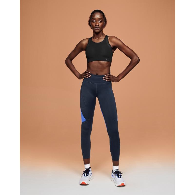 On Running Performance Tights 7/8 Women's Pant Navy | Cobalt | JSZLU-2680